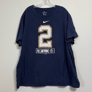 Nike New York Yankees Derek‎ Jeter 2 Short Sleeve T Shirt Mens Size XXL 2020